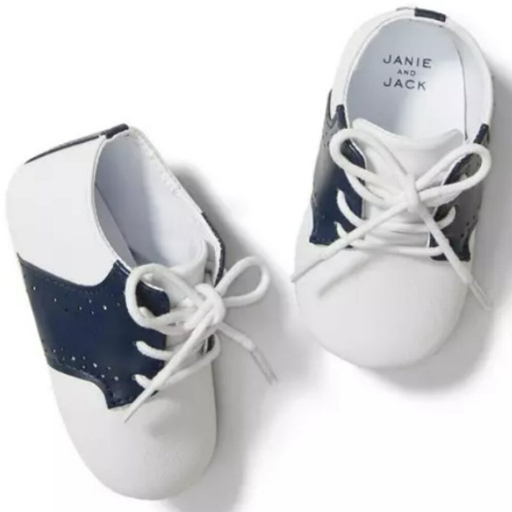 Janie and Jack Saddle Crib Shoe Size 12-18M